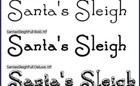 12 285x175 12 Fonts of Christmas for Your Website