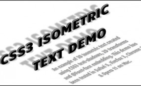 14 285x175 How to Create Isometric 3D Text With CSS3