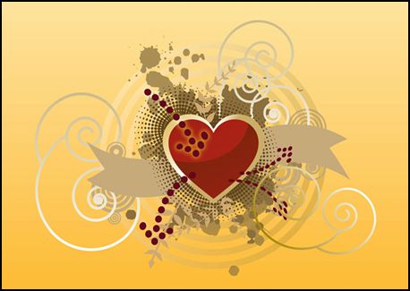 Heart Vector Card 10 Free Heart Design Vectors