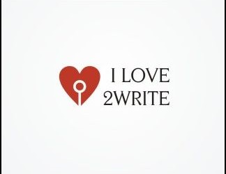 ILove2Write 324x250 30+ Creative Heart Logos