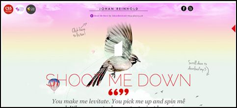 Johan Reinhold 20+ Inspiring Music Website Designs 