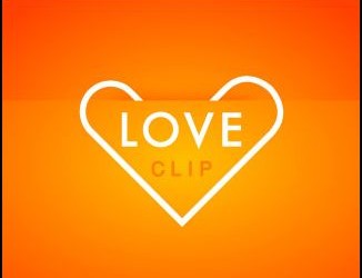 Love Clip 326x250 30+ Creative Heart Logos