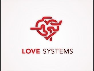 Love Systems 328x250 30+ Creative Heart Logos