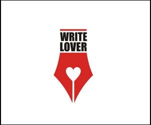 Write Lover 302x250 30+ Creative Heart Logos