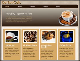 CoffeeCols 40 Free HTML5 and CSS Templates