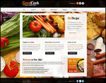 Cooking Site 40 Free HTML5 and CSS Templates