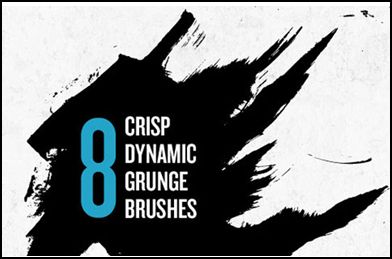 Crisp Dynamic Grunge 15 First Quarter Photoshop Brush Packs for 2012