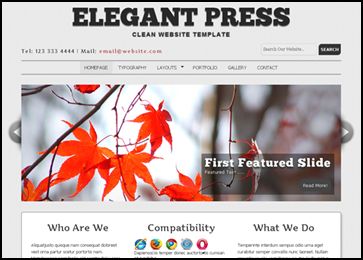 ElegantPress 40 Free HTML5 and CSS Templates