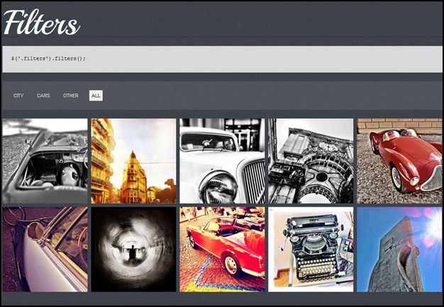 Filters Filters   A jQuery Animated Image Filter Plugin