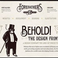 Forefathers Group 200x200 30 Inspiring Vintage Web Designs