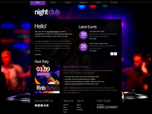 Night Club 40 Free HTML5 and CSS Templates