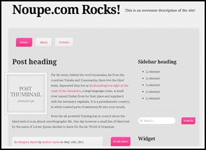 Noupe Rocks 40 Free HTML5 and CSS Templates