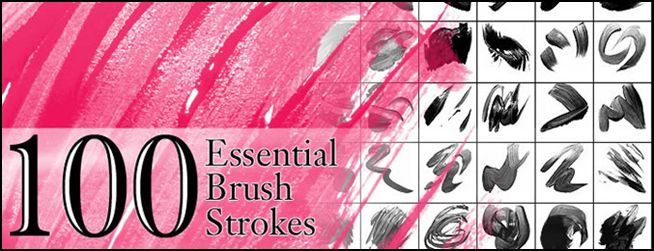 Paint Brush and 100 Essentials 15 First Quarter Photoshop Brush Packs for 2012