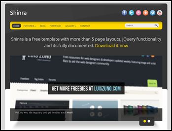 Shinra 40 Free HTML5 and CSS Templates
