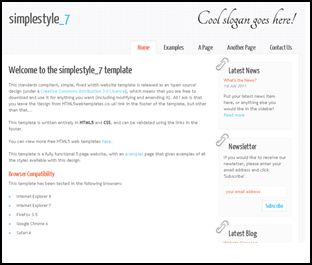 Simple Style 7 40 Free HTML5 and CSS Templates