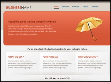 Small business 40 Free HTML5 and CSS Templates