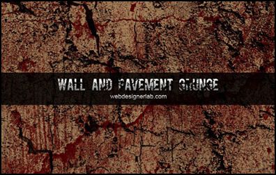Wall and Pavement Grunge 15 First Quarter Photoshop Brush Packs for 2012