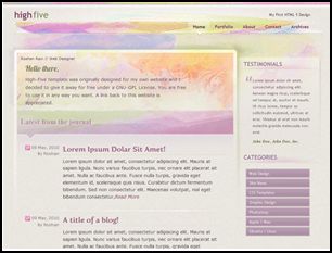 high Five 40 Free HTML5 and CSS Templates