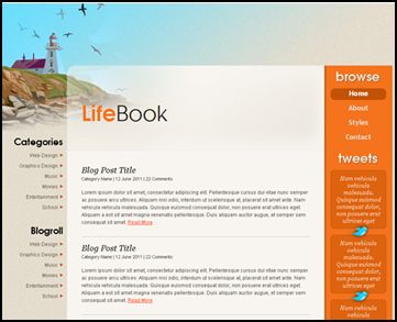 lifebook 40 Free HTML5 and CSS Templates