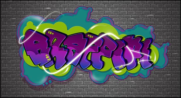 Graffiti How to Make a Cartoon Style Graffiti Text Effect from Scratch