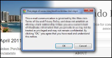 Disclaimer popup Display Disclaimer Popups In WordPress Using jQuery
