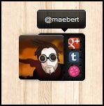 Avvy badge A Cool Avatar Badge With Hidden Linked Icons