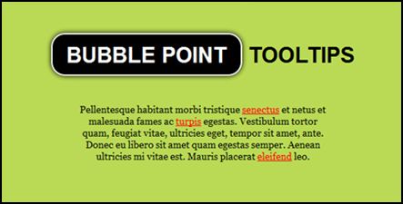 Bubblepoint Creating a Bubble Point Tooltips with CSS3 and jQuery