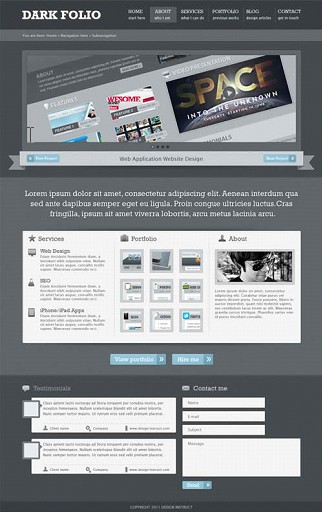 ScreenHunter 172 Sep. 11 11.02 Creating a Sleek Dark Portfolio Design
