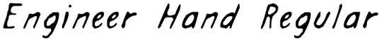Engineer-hand-font