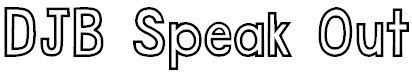 DJB-Speak-Out-font